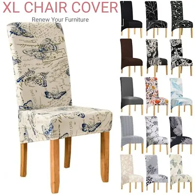 $12.34 • Buy Stretch Dining Chair Covers Seat Slipcover Spandex Removable Wedding Cover XL