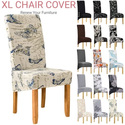 $12.34 • Buy Stretch Dining Chair Covers Seat Slipcover Spandex Removable Wedding Cover XL