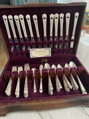 $295 • Buy 1847 Rogers Bros   ETERNALLY YOURS   68 Piece Place Setting Silverware For 12