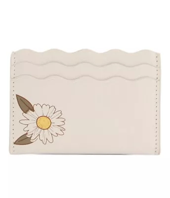 Radley London Women's Natural Leather Floral Rickrack Card Holder-NWT • £56.94