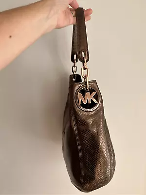 Michael Kors Women’s Limited Edition Rose Gold Slouchy Satchel Tote Handbag P • $55.25