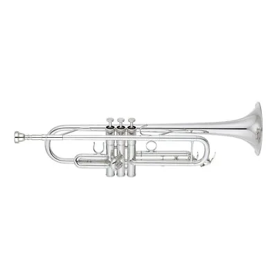 New YAMAHA TRUMPET - YTR 6335RCS In SILVER W/REVERSED LEADPIPE - Ships FREE • £2073.53