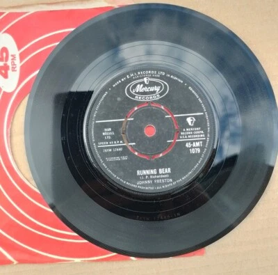 £1.50 • Buy Johnny Preston  Running Bear   7 45 Vinyl Single Record Issued 1960 .EX