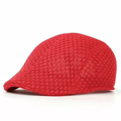 CABBIE CAP PLAID MEN ~ Flannel Mesh Knit Gatsby Golf Duck Newsboy Breathable • $9.95