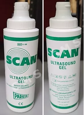 Parker Scan CLEAR Ultrasound Transmission Gel 250mL Bottle 11-08 Aquasonic USA • $3.99