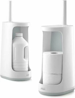 $64.22 • Buy Extra Large Joseph Joseph Flex Store Toilet Brush With Caddy Holder - Grey/White
