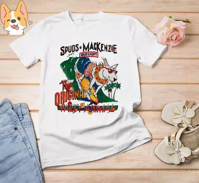 Spuds MacKenzie Unisex Cotton T Shirt All Size Gift For Men Women • $8.99