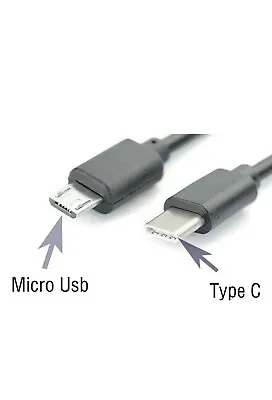 Type C(USB C) To Micro USB Male Sync OTG Charge Cord Cable Adapter Fast Transfe • £3.49