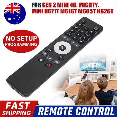 Remote Control For Fetch TV Fetch Mini 4K Mighty PVR Mini & Gen Top Box Black AU • $9.25