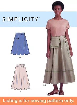 SEWING PATTERN Sew Womens Misses Clothes - Skirt Long Short Midi Maxi Easy 9144 • $8.99
