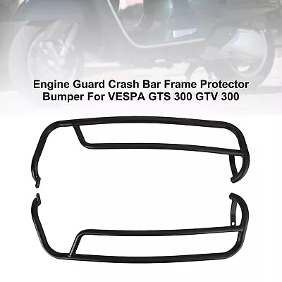 Bumper Engine Protection Guard Crash Bar BLK Fit For Vespa Gts Gtv 300 21-22 F1 • $154.99
