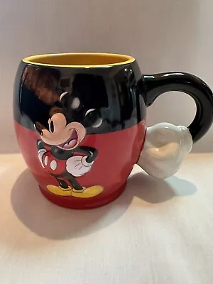 Disney Parks Embossed Mickey Mouse W/Fist Handle Mug • $14.69