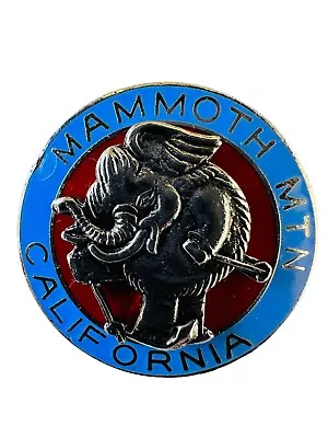 Mammoth Mountain California Elephant Ski Pin Japan Makers Mark Vintage 1.25” • $14.99