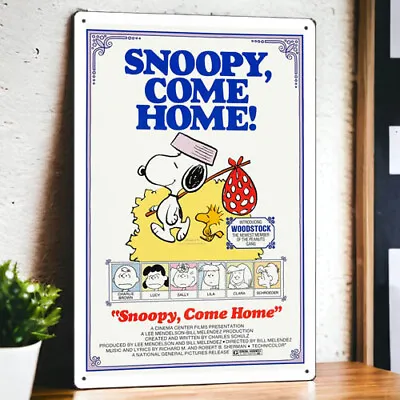 Snoopy Come Home (1972) Metal Movie Poster Tin Sign Plaque Film 8 X12  • $6.99