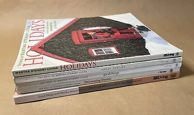 Lot Of 5 Martha Stewart Living Books Holidays Parties Decorating And Good Things • $12