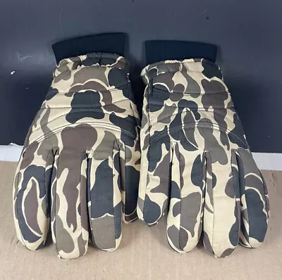 Vintage Kombi Waterproof Insulated Winter Gloves Size Med Camo Hunting EUC • $34.17