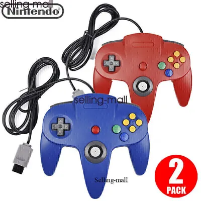 Classic N64 Controller Joystick Gamepad Wired For Classic Nintendo 64-1/2 Pack • $8.99