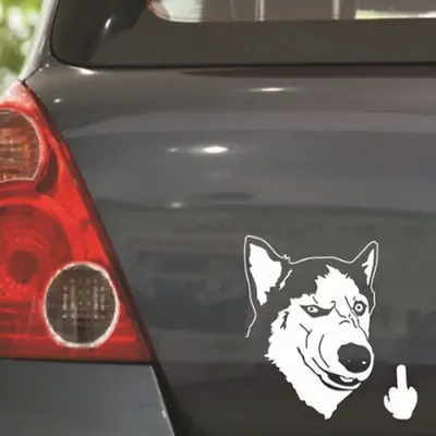 £1.99 • Buy HUSKY SIBERIAN DOG Car Sticker, Huskie Sled Dog Window Sign Bumper Decal Gift