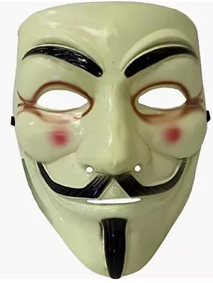 V For Vendetta Mask - Guy Fawkes - Anonymous - Flesh - Costume Accessory • $5.99