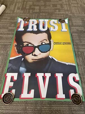 #93 Elvis Costello Trust 1981 Original Vintage PROMO POSTER Rare 36  X 24.5  • $139