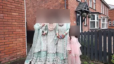 Pakistani Bridesmaid Anarkali Lengha Dress X 4 • £600