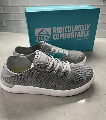 Men's Reef Swellsole Neptune Fold-Down Slip On Sneakers In Grey Size 10 • $43.19