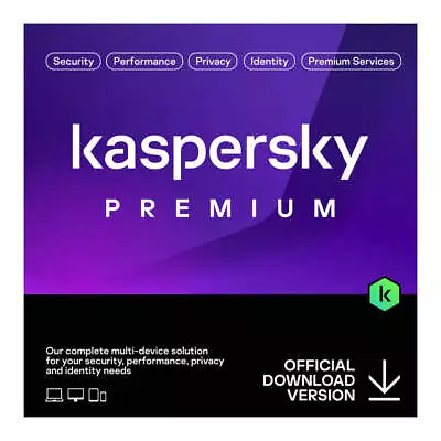 Kaspersky Premium 5 Device 1 Yr Email (Rep Total Security) (PMA-KL1047ECEFS) • $54