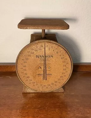Vintage 1930-40’ Hanson Brothers 2060 Utility Scale Holds Up To 60 Lbs • $45