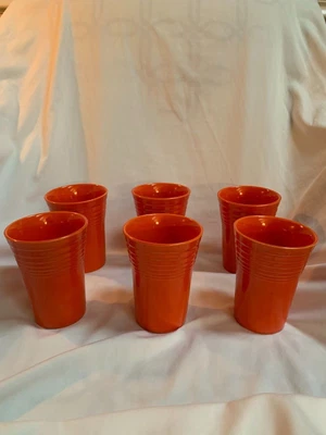 $175 • Buy Vintage Fiestaware Water Tumblers Set Of Six (6) - Hard To Find Color!