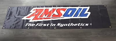 AMSOIL Banner Black Flag Big 2x8 Feet Motor Oil Auto Mechanic Garage Racing XZ • $16.17