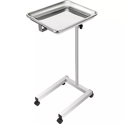 VEVOR Mobile Mayo Stand Trolley Medical Salon Tattoo Equipment W/ Removable Tray • $45.99