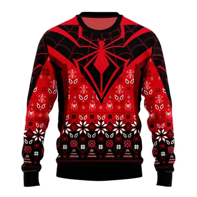 Spiderman Merry Ugly Christmas Premium 3D SWEATER Mother Day Christmas Gift • $29.99
