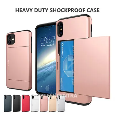 For IPhone 15 14 13 12 11 Pro Max X XS Max XR 7 8 Wallet Card  Holder Case Cover • $6.99