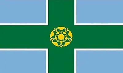 £4.25 • Buy Derby Flag 3'x2' Derbyshire County