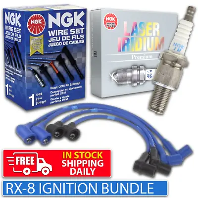 2x RE7C-L 2x RE9B-T + RC-ZE81 Ignition Lead Cable Wire Set 1.3L 13BMSP Rotary FE • $232