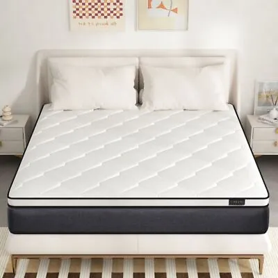 12 14  Mattress In A Box Gel Memory Foam Hybrid Spring Twin Full Queen King Size • $250.72