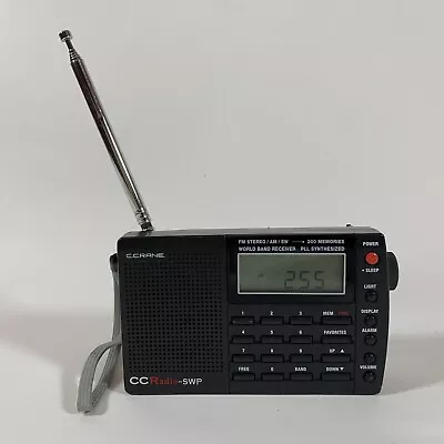 C.Crane CCRadio-SWP FM Stereo AM Shortwave Pocket Radio World Band Receiver • $49.95