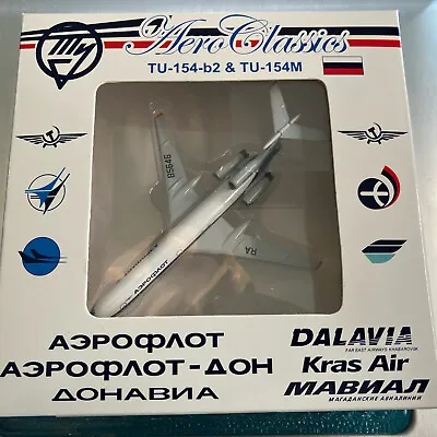 Aero Classics Aeroflot Tupolev TU-154-b2/TU-154M   1:400 Die Cast Model Airplane • $74.95