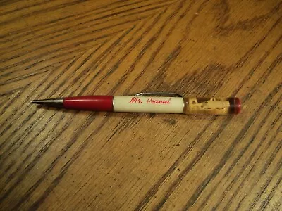 Vintage Floaty Ritepoint Mechanical Pencil Advertising  Mr. Peanut  5-1/4  Long • $16.99