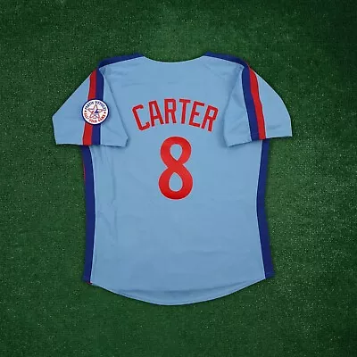 Gary Carter 1982 Montreal Expos Cooperstown Men's Blue Jersey W/ All Star Patch • $139.99