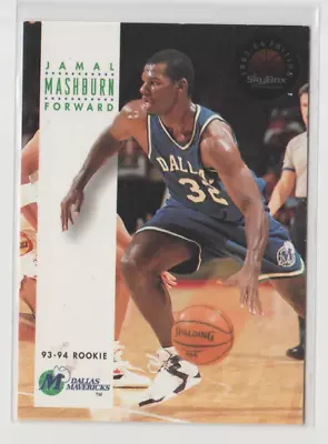 $1 • Buy 1993-94 Skybox NBA Rookie Basketball Jamal Mashburn Dallas Mavericks #215 RC