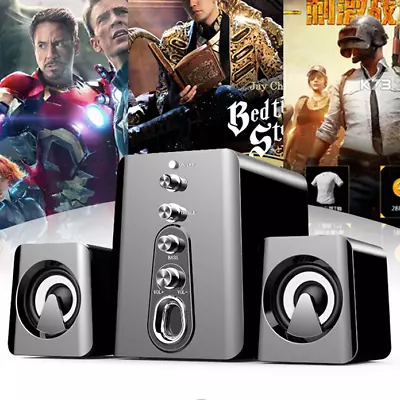 Surround 3D Sound System Speakers Gaming Bass USB Wired For Desktop Computer G4 • $24.95