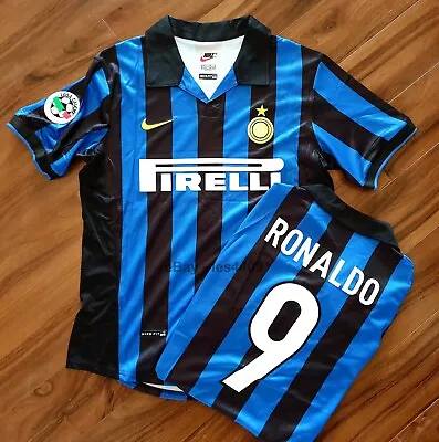 £33.99 • Buy Inter Milan 1998 1999 Retro Football Shirt *READ* LARGE Classic RONALDO