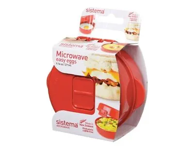 Sistema Microwave Egg Cooker Easy Eggs 270ml Poached Scrambled Omelette Maker • £5.97