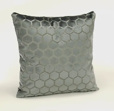 Cushion Cover Plain Embossed Velvet Honey Comb Pattern Same Fabric Both Sides  • £9.99