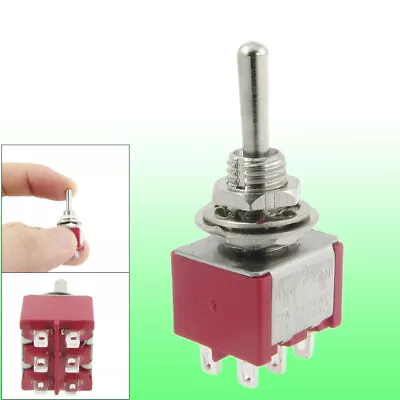 AC 250V 2A 120V 5A ON/OFF/ON 3 Position 6 Pins PDT Momentary Toggle Switch • $6.31