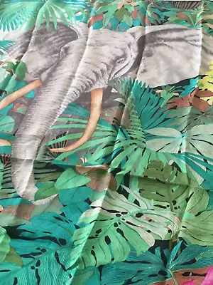Gucci Silk Tropical Plants & Elephant Scarf 35  Or 89cm Square • $119