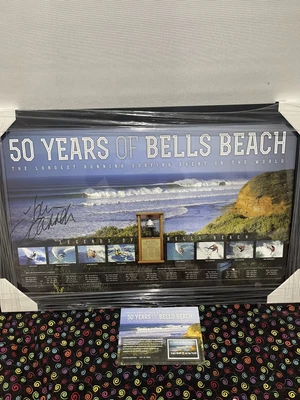 $216 • Buy “50 Years Legends Of Bells Beach” Print Signed Tom Carroll Framed Photo Proof