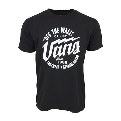 Vans Mens Bolt Black Ss Premium  T Shirt New • $13.50