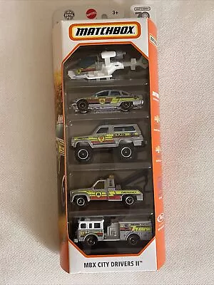 2023 MATCHBOX: 70TH ANNIVERSARY**MBX CITY DRIVERS II. 5 Pack NEW Heroes Edition • $15